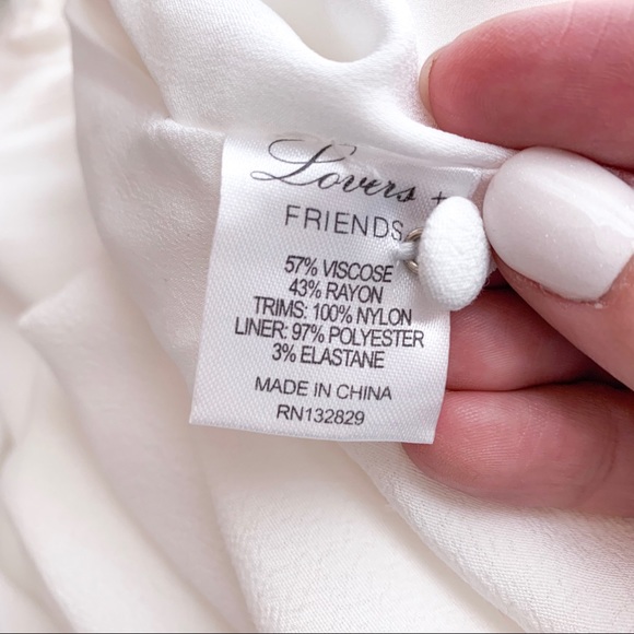 NWT Lovers & Friends Harper White Maxi Dress - Picture 8 of 8